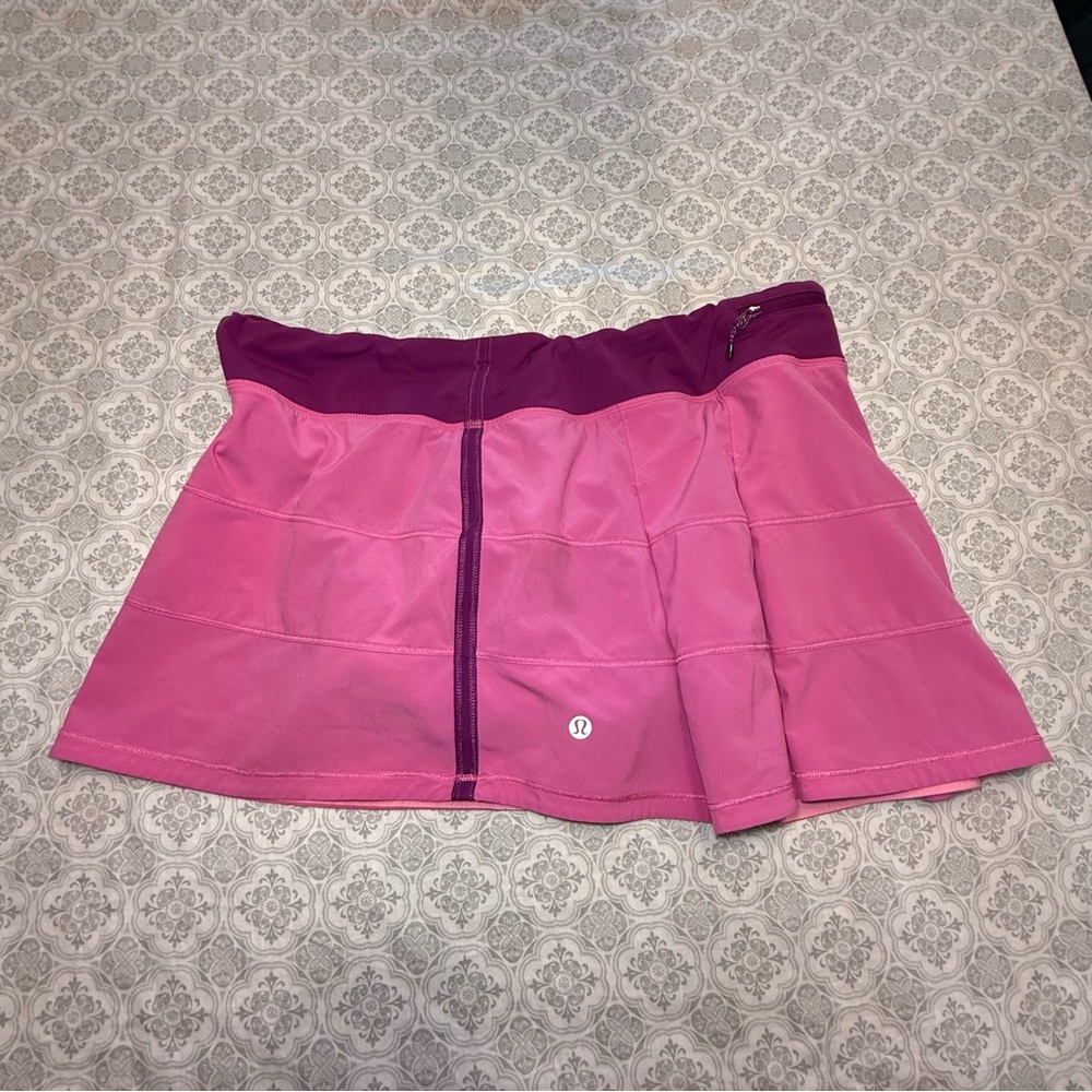 LULULEMON Pace Rival Skort Pink Paradise Size 12 - Picture 8 of 16